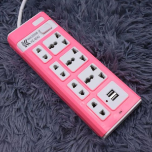 Socket Power Extension With 7 Universal Socket and 2 USB outlets Charger Heavy Duty Extension - Paez Official