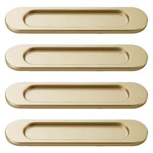 Contemporary Bronze Cabinets Handles Auto Adhesive Smooth Pulls for Pocket Door Bathroom Furniture