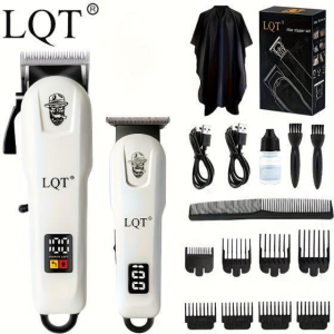 LQT 3-in-1 Cordless Grooming Kit: USB-C Rechargeable Hair Clipper Face Shaver & Detail Trimmer For Home & Travel