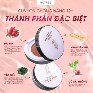 Phấn Phủ Cushion Lựu Sâm Motree 15g Chính Hãng chống nắng che khuyết điểm SPF 50++ makeup