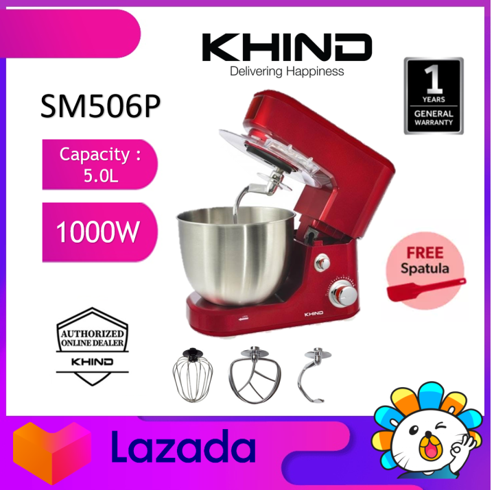 KHIND 5.0L 1000W Stand Mixer SM506P/ Elba ESMB9925S 300W /Khind SM220