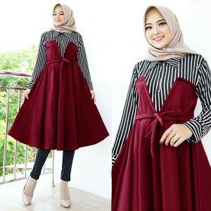 Godwin Collection - Dress Qiani (Hanya Dress) Fashion Wanita Terbaru Dress Wanita Super Cantik Dress Terlaris