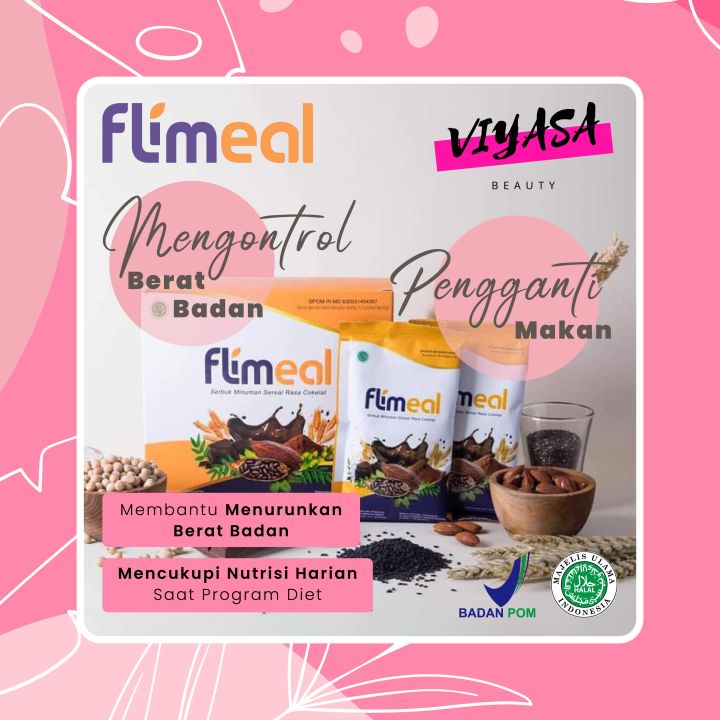 Flimeal Coklat 1 Box Isi 12 Sachet Flimty Meal Replacement Susu Pelangsing Flimty Fiber Original Pelangsing Diet Minuman Diet Makanan Diet Suplemen Diet Suplemen Makan Suplemen Pelangsing