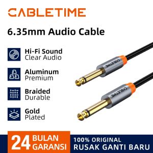 CABLETIME Kabel Aux TS 6.5mm Mono Audio Jack for Audio Equipment