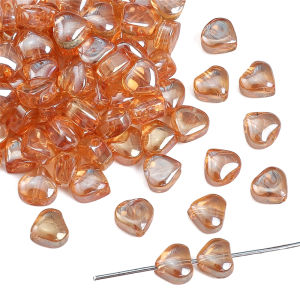 10 cái 6/8 mét pha lê Thủy Tinh Hạt hình trái tim cho vòng tay tự làm bông tai vòng cổ làm đồ trang sức