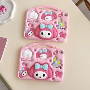 FC[Hot]Portable Telescopic Bracket Colorful Melody Silicone Tablet CaseFor iPad1/2/3/4/5/6/75/6/Air1/2/Pro7/8/9/10/A16Air3/ProAir4/5Pro 1/2/3/4Air M2/M3Pro M4 Series