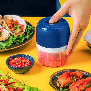 Mini Chopper 250ml Food Processor Blender Portable Gilingan Mini Bumbu dan Daging dengan USB cas ulang