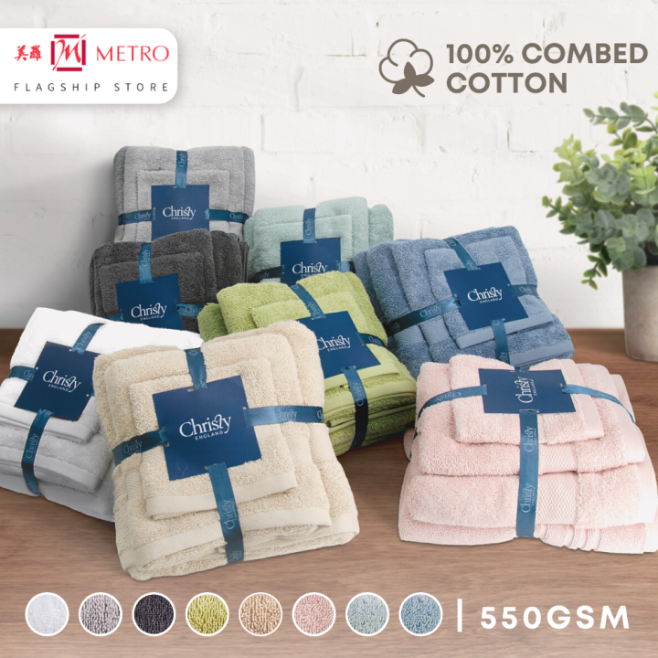 Christy Seasonal Collection Refresh 100% Combed Cotton 4pc Bath
