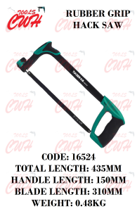 PRC TUOSEN 12" 300MM ALUMINIUM FRAME HACK SAW HACKSAW GERGAJI CUT CUTTER CUTTING SAWING