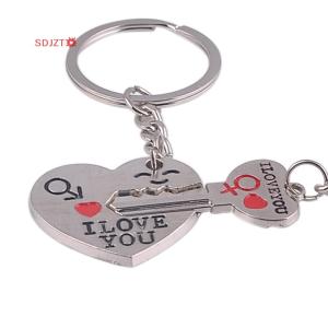 🚚【Local Express Delivery】🚚 2pcs Fashion Love Heart Key Ring Keyfob Couples Romantic Keychain Lover Gift