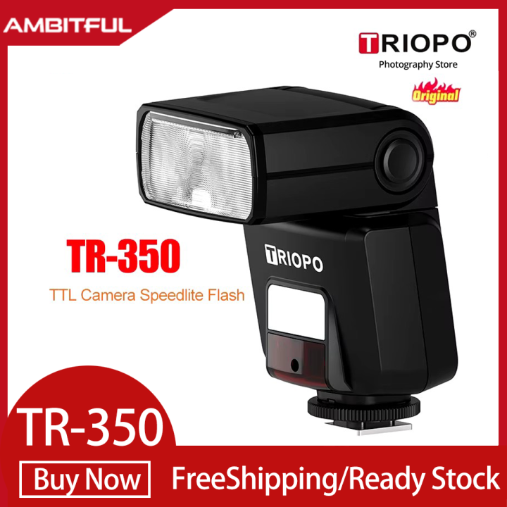 TRIOPO TR-350 TTL HSS High Speed Sync Camera Speedlite Flash SLR Mirrorless  Camera Shoe Light for Canon Sony Fuji Nikon Lazada