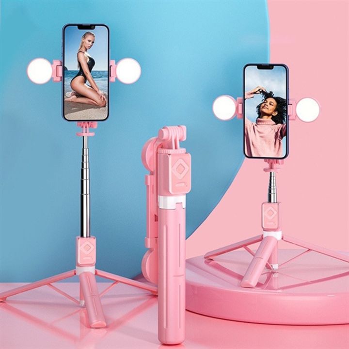 Gậy Chụp Hình B11S Kèm Remote 3 Chân Dài 1.1M Có Đèn Led Trợ Sáng, Gậy ...