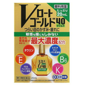Nhỏ mắt dịu nhẹ V Rohto Gold 40 (20ml) - Nhật Bản