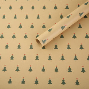 50*75cm Christmas Theme Gift Kraft Paper Gift Wrapping Paper DIY Christmas Wedding Bouquet Gift Box Decoration