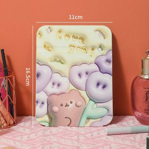 Gương tràn viền hiệu ứng 3D vỏ da thỏ gấu dễ thương BAG U GUONG3D37