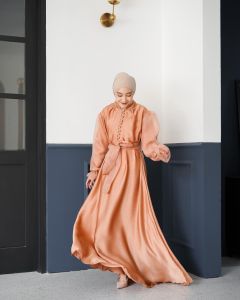 Ariani Dress Wanita Terbaru Cradenza Silk Premium Mix Organza