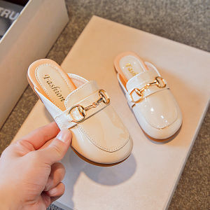 Sandal slop bapau anak perempuan model terbaru bahan kulit sintetis dan karet ukuran 26 s/d 35