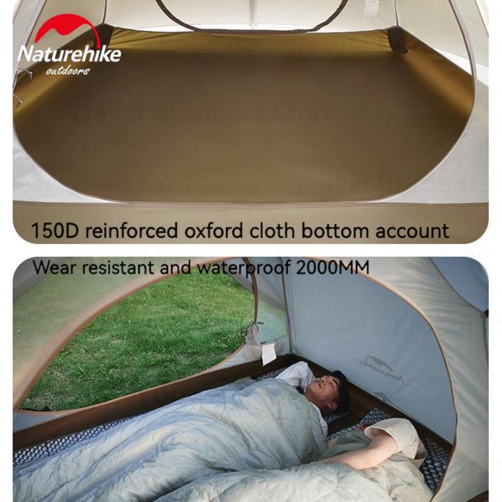 Naturehike%20CLOUD%20RIVER%20Series%202%20/%203%20Person%20Ultralight%20Camping%20Hiking%20Tent%20Portable%20Waterproof%20Silver%20Coated%20UPF50+%20Sunscreen%20with%20Awning%207%20Series%20Aluminum%20Pole%20Backpacking%20Outdoor%20Tent%20Nature%20Hike%20Original%20Heavy%20Duty%20P%20Series%20-%20Image%204