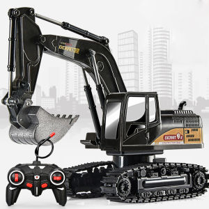FENAFE【♥️BEST♥️】Remote Control Excavator 6 CH 1:20 Crawler 2.4Ghz RC Excavator Mainan Anak Laki-laki Teknik Penggali Mobil Mainan anak Excavator Ada Lampu Dan Suara