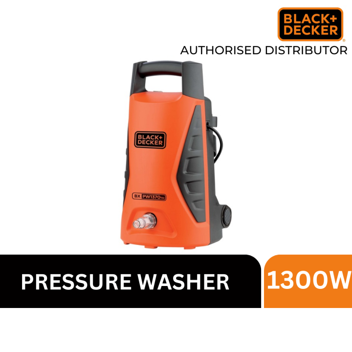 Black and Decker High Pressure Washer PW1370TD Lazada Singapore