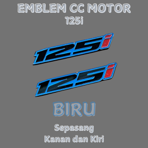 Emblem CC motor timbul 3D logo 150i 125i sepasang 2 PCS Universal Vario Beat Nmax Adv PCX DLL