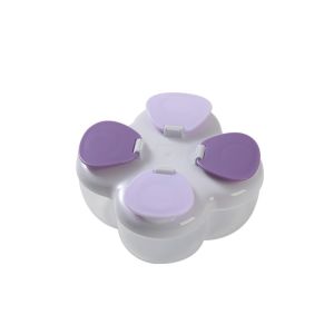 JACAUY Leak Resistant Baby Formula Dispenser Partitioned 720ml Powder Dispenser Box Durable 4 Compartments Formula Storage Box Baby Feeding