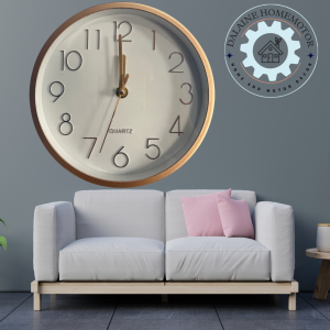 Wall Clock 8 inch Rose Gold Rim Elegant Round Quartz Classic Design Home Decor Kitchen Room Gift Lightweight