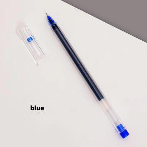 0.5mm simple transparent gel pen large capacity full needle signature pen red black blue ink pen office supplies