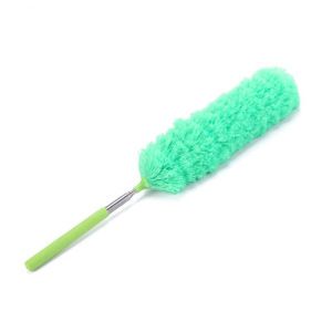 2.8M Retractable Feather Duster Microfiber Cleaning Brush Stainless Steel Handle Household Dusting Tool