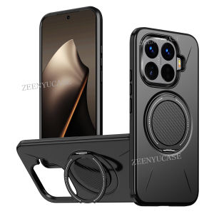 เคสโทรศัพท์เคลือบยึดขาตั้งแม่เหล็กสำหรับ Xiaomi 15 T 15 T Pro 15TPro 5G เกราะซิลิโคนแบบนิ่มกรอบกันชนสำหรับ Mi 15 T Pro