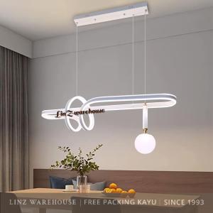 Lampu Gantung MODERN MINIMALIS WHITE 3 COLOUR LED pendant light