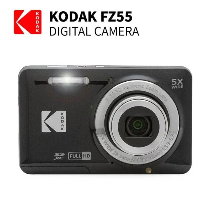 KODAK PIXPRO FZ55-RD 16MP Digital Camera 5X Optical Zoom 28mm Wide Angle  1080P Full HD Video LCD Vlogging Camera Lazada PH