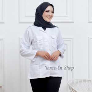 Kemeja wanita Putih PERAWAT Bidan ASN PNS PPL PDH