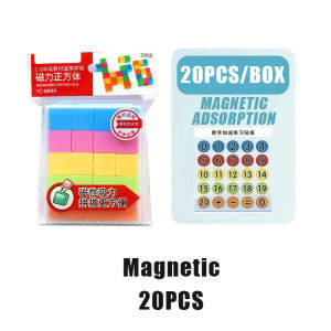 25Pcs/Pack Mainan Magnetic Building Blocks Magnet Puzzle Mainan Montessori Educational Learning Toys