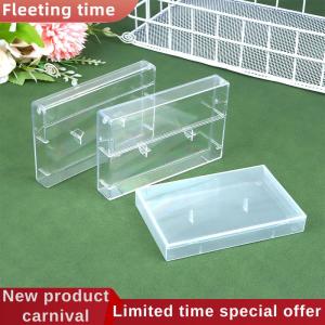Fleeting time 1Pc Cassette Tape Transparent Storage Box Audio Magnetic Recording Blank Tape Case Dustproof Box