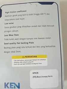 DISC PAD KEN HONDA  KPKVB(5pcs)