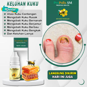Obat Kuku Cantengan Jempol Kaki Kuku rusak Bernanah Jamuran Obat Cantengan Tangan Obat Kuku Berjamur Rusak Propolis SM Brazilian Original