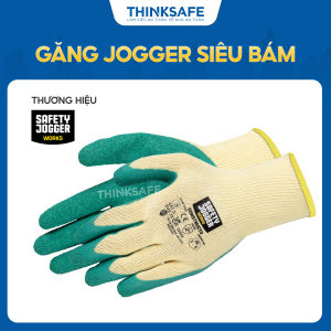 Găng tay bảo hộ lao động Jogger Constructor phủ cao su Pu siêu bám chắc tay ôm tay thao tác linh hoạt - Thinksafe