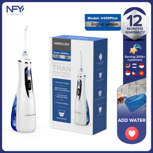 Waterpulse V400Plus portable electric dental floss device with automatic memory for multi range pressure regulation