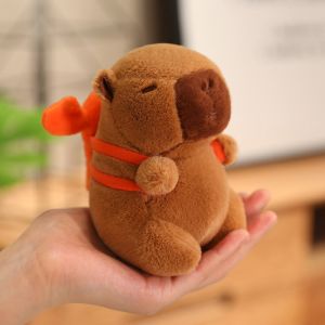 New Cute Cartoon Capybara Pendant Plush Toy Doll Bag Hanging Ornaments Cute Keychain Doll Car Pendant Desktop Doll Ornaments