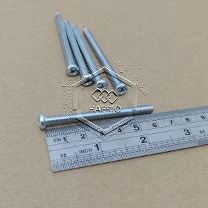 10 BIJI BAUT JP M5X60 PAN HEAD SEKRUP M5 X 60 PANJANG 6CM 6 CM 5X60 5 X 60 MM 60MM OBENG PLUS SKRUP PUTIH GALVANIZ GALVANIS GALPANIS PITCH DRAT 0.8