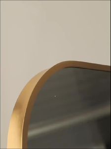 Aluminum Alloy Full-Length Mirror Floor Mirror Home Living Room Internet Celebrity Dressing Mirror ins Wind Wall Hanging Clothing Store Fitting Mirror