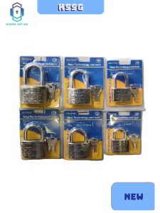BAO GONG Ổ Khóa Cao Cấp - 4 Chìa Dẹp - Khóa Bấm Nhẹ Tay 70mm 60mm 50mm - Càng Dày An Toàn - Lõi Đồng Chống Gỉ - Thiết Kế Tiện Lợi
