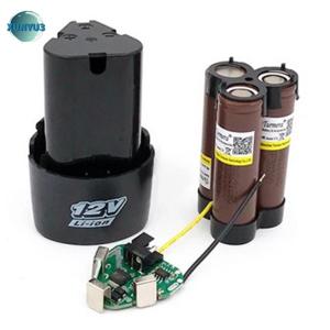 XUNYU3 1PC nhựa trường hợp mới 12V 18650 lithium pin trường hợp vít-miễn phí Lithium khoan có thể sạc lại pin trường hợp