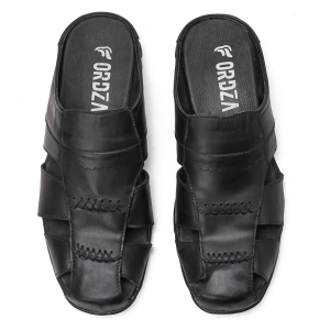 Sandal Sepatu Pria Kulit  Casual Santai Model Slop Bustong BT505