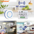 Kebidumei 433MHz Rf Remote Control Switch AC 220V 10A Relay Receiver Can Connect Traditional Switch and Wireless Push Button Wall Panel. 
