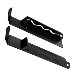 Not Roll Wheel Chock Rack Steel Wall Mount Organizers Customizable Position Fits 4 Inch Tires Secure Transport Solution