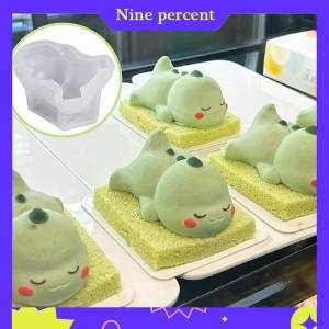 Nine percent Khuôn làm bánh thạch hoạt hình dễ thương Khuôn làm bánh trang trí công cụ làm bánh nằm rồng Kitty sữa Pudding Khuôn Silicone khuôn sữa trứng