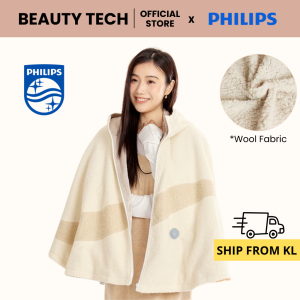 PHILIPS Electric Blanket USB Heated Warm Blanket Wearable Electric Blanket Washable Soft Wool Blanket AHR2244TD