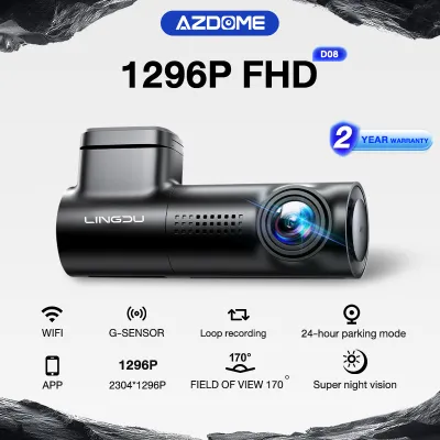Dash cam 23041296P WIFI+APP 24-Hour Recording170-degree viewing angle full HD Lingdu D08